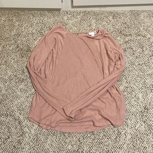 Pink long sleeve shirt, size large in juniors